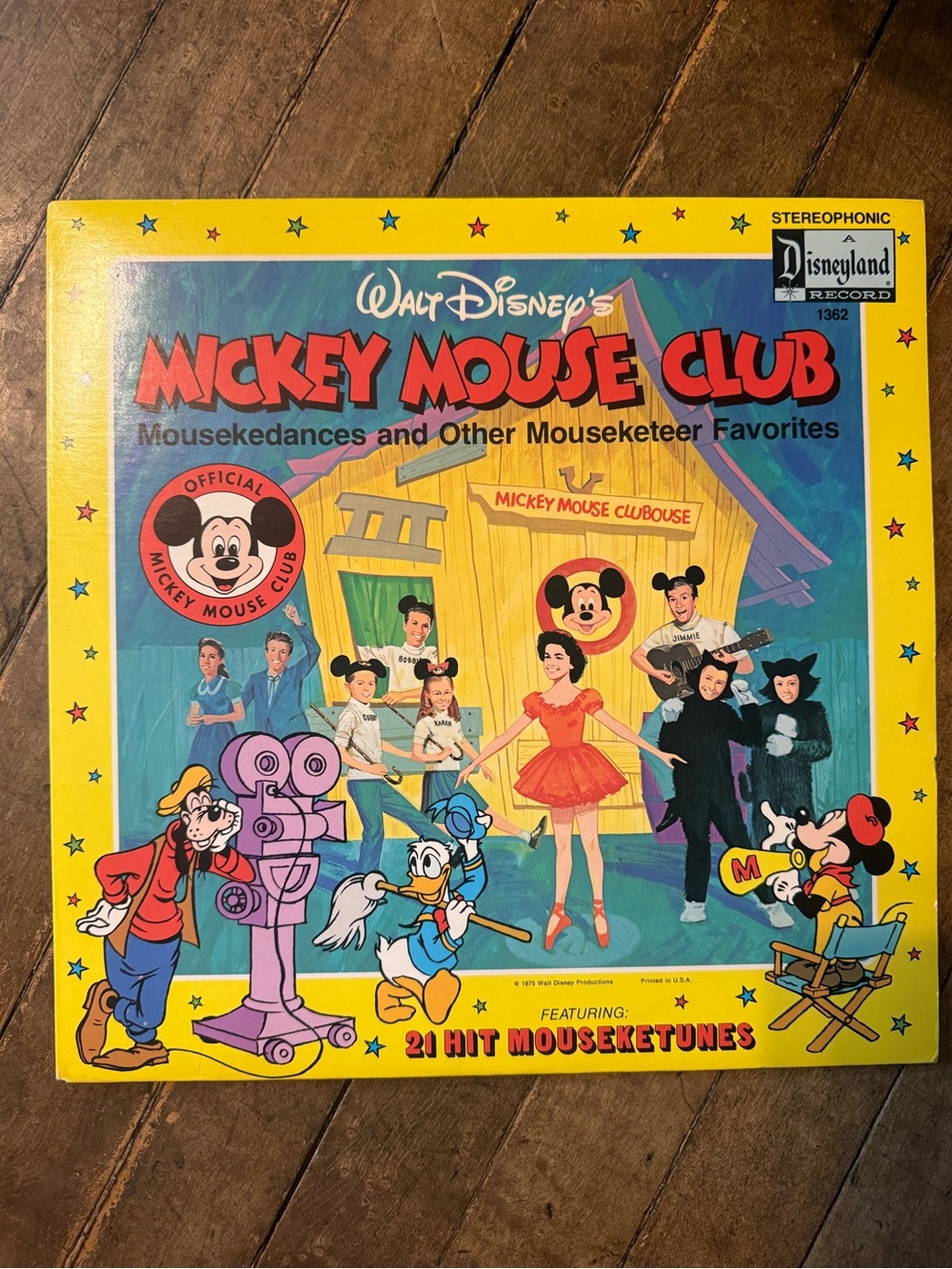 Walt Disney Mickey Mouse Club Mouseketeers Favorites Vinyl LP Record 1974